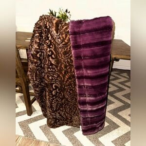 The Handmade Heifer travel size minky blanket